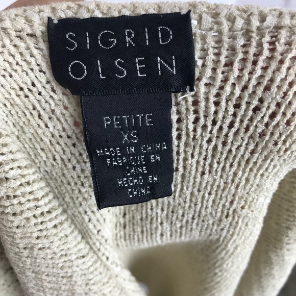 🛍 Sigrid Olsen Light Tan Tank Top Size Petite XS - Picture 5 of 5